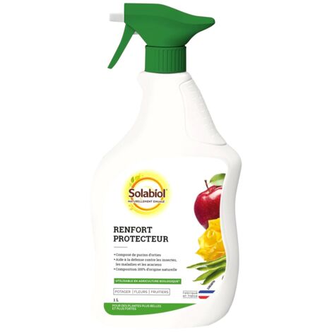 Purin d'Ortie SOLABIOL Liquide Concentré - Insecticide, Acaricide et Fongicide Naturel - Flacon 1L