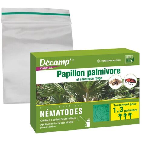 Nématodes SC anti charançon rouge du palmier 25M – Poudre à diluer – Cible les parasites nuisibles – Efficacité rapide en 48h