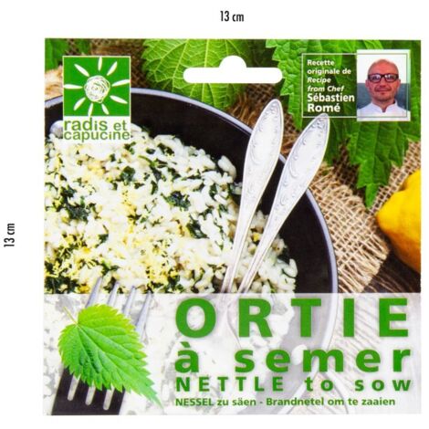 Sachet graines fleurs comestibles - Orties (1/5)