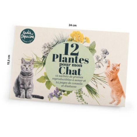 Enveloppe 12 sachets -Jardiner pour mon chat (1/5)