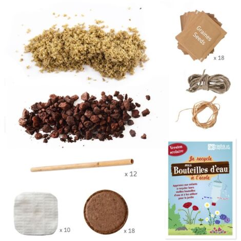 Kit d'activité : Je recycle mes bouteilles d'eau au jardin (1/2)