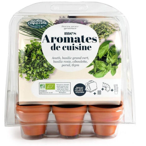 Mini serre de jardinage aromatiques à semer (1/5)