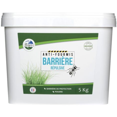 Anti-Fourmis - Poudre Barrière Répulsive - Prêt à l'emploi - Seau 5 kg