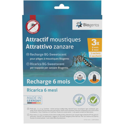 Recharge BG-Sweetscent (6 mois) pour Piège BG-Mosquitaire