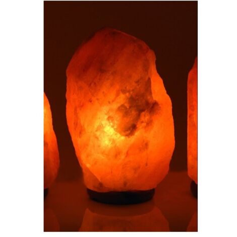 Lampe cristal de sel 4-7 kg avec socle en bois