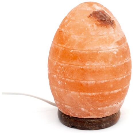 Lampe cristal de sel OEUF strié (1/2)