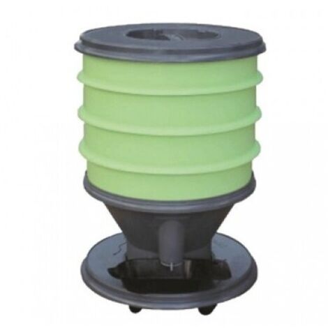 Graf – Lombricomposteur ECO-WORMS vert clair – 62 cm de hauteur – Bac collecteur et 3 tamis – Pour déchets de cuisine sans odeur