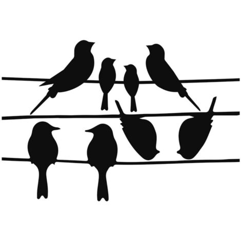 20 Pièces Autocollants Fenêtre Anti-Collision Oiseaux Décalcoanies