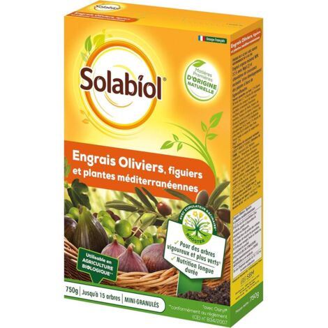 SOLABIOL SOLIVY750 - Engrais Oliviers Et Figuiers - 750g - Utilisable en Agriculture Biologique