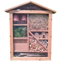Hôtel à insectes géant 1,5m – Fabriqué en sapin Douglas – Multi-compartiments pour coccinelles et abeilles – Écoresponsable et durable – Atelier Du Morvan
