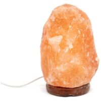 Lampe cristal de sel 1-2 kg avec socle en bois