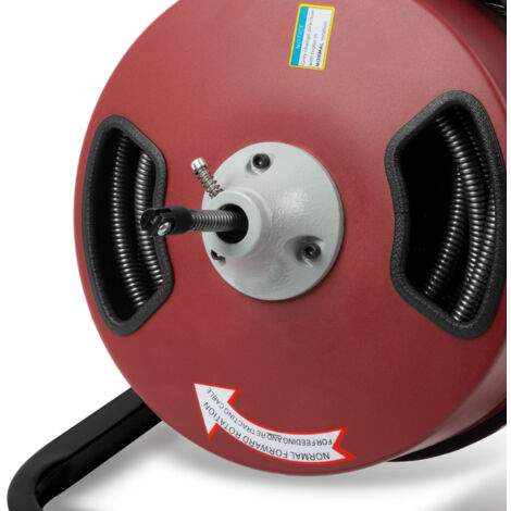 EBERTH Máquina de limpieza de tuberías (Spirale metallica da 20 m, robusto tamburo interno, inclusi 4 attacchi di perforazione) desague fregaderos limpiador