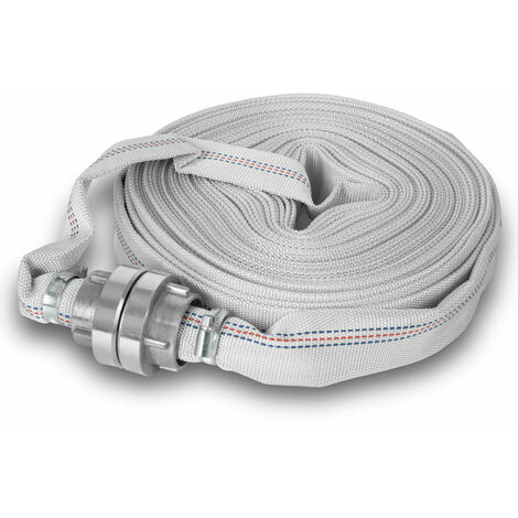 Manguera plana Storz 25-D 20m Ø1" tejido industrial agua bomba resistente EBERTH (1/5)