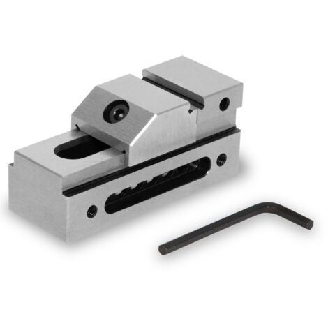 Tornillo banco precisión ancho 26mm sujeción 22mm altura 9mm acero robusto EBERTH (1/5)