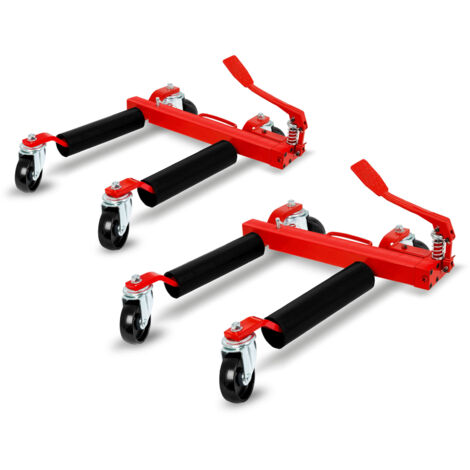 Set 2 ayudas hidráulicas de maniobra 680kg ancho neumático 230mm taller coche EBERTH (1/5)