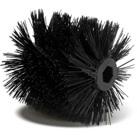 EBERTH Rodillo Barredor Cepillo Barredor Recambio para Barredora, 30cm ancho, 1 lado, Cepillo para todas las estaciones Para seco, mojado y nieve, Cierre rápido con perno de bloqueo, También apto para