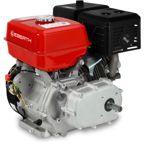Motor gasolina 15CV 11,03kW 4 tiempos embrague húmedo eje 22mm arranque manual 420cc EBERTH (1/5)