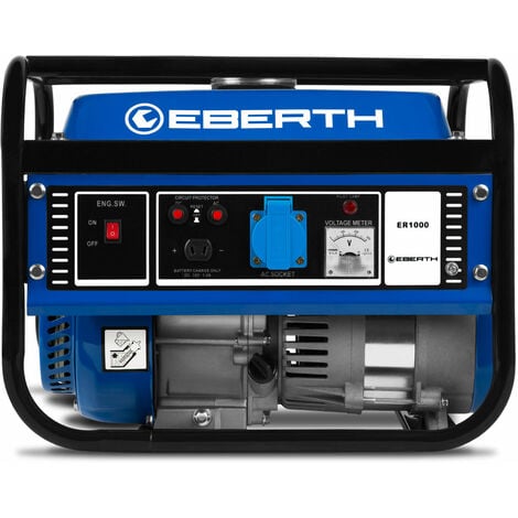 EBERTH 5500W Generador electrico gasolina Grupo electrogeno corriente  monofasico