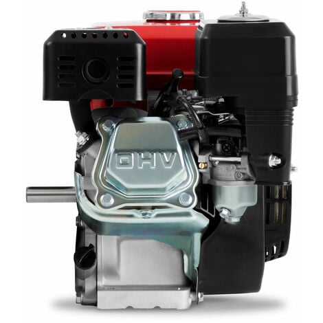 EBERTH 6,5 CV Motor a gasolina (E-Start, 19,05 mm Diámetro del eje, Seguridad por falta de aceite, 1 Cilindro, 4 Tiempos, refrigerado por aire, Arranque electrico y rectractil, Bateria)