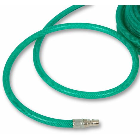 EBERTH Manguera aire comprimido 50m conexión de 3/8", manguera para compresor de aire, Ø10mm interno, Ø14mm externo, manguera de aire comprimido, manguera neumatica, presión trabajo máx. 24 bar