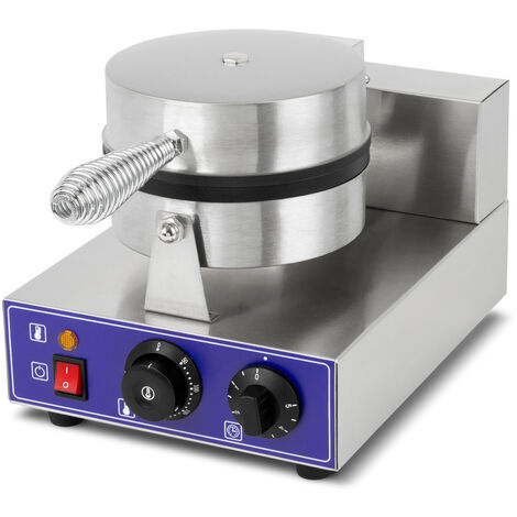 Gofrera profesional 1000W acero inox waffles belgas temporizador 5min 300°C VERTES