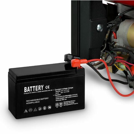 EBERTH 6,5 CV Motor a gasolina con Embrague de baño de aceite (Arranque électrico, 20 mm Eje, Seguridad por falta de aceite, 1 Cilindro, 4 Tiempos, refrigerado por aire)