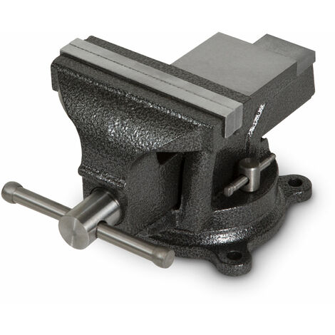 Morsa in ghisa con incudine, ganasce 125mm, serraggio 87mm, ruotabile – EBERTH
