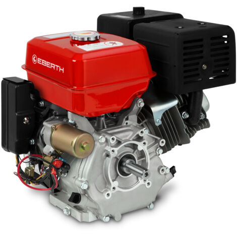 Motore benzina 15CV 11,03kW albero 25mm E-Start batteria 420cc protezione olio - EBERTH