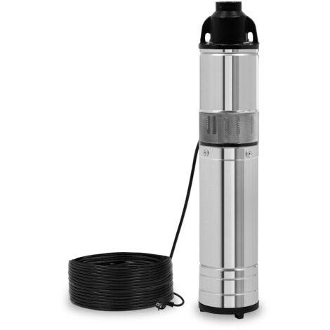 Pompa pozzi profondi 4" inox 550W cavo 15m prof. max 15m attacco 1 1/4" - EBERTH