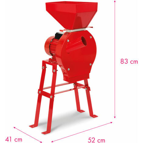 EBERTH Mulino elettrico per grano 1100 watt, mulino elettrico per cereali  portata 240kg/h, macina con