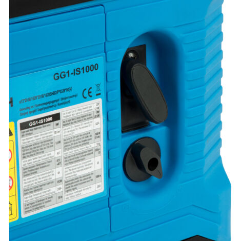 EBERTH 1000 Watt Generatore di corrente Inverter, Gruppo elettrogeno con 2 CV Motore a benzina 4T, 1x 230V, 2x USB, tecnologia inverter per una potenza senza picchi di tensione, Generatore portatile