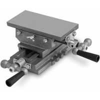 3' Tavola a croce con Piastra di fresatura (Tavolo da lavoro 165 x 83 mm, Altezza di lavoro 85 mm)