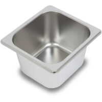 Contenitore Gastronorm GN 1/6 acciaio inox profondità 100mm cucina professionale VERTES