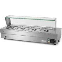 VERTES Scaldavivande in acciaio inossidabile da 1500W, 4x 1/2 GN