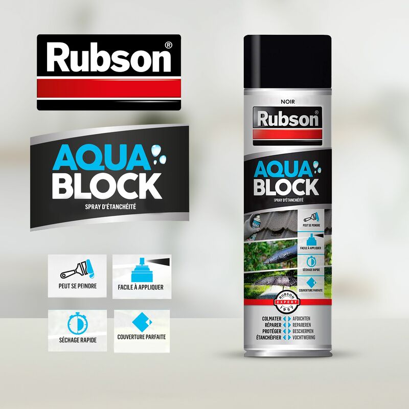 Revêtement d'étanchéité fondations 5L nir RUBSON