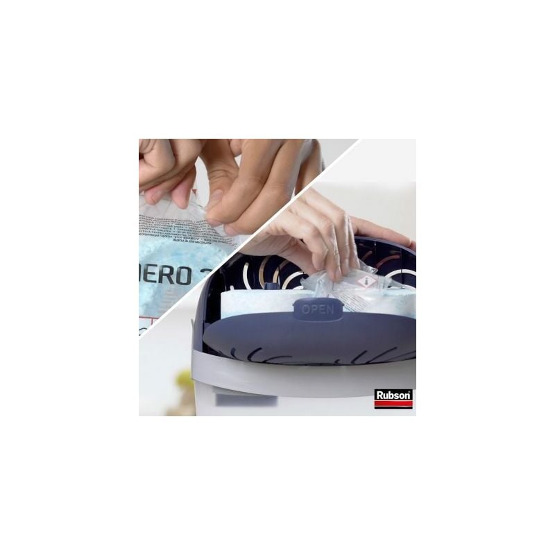 Rubson AERO 360° Absorbeur d'humidité pour pièces de 40 m²déshumidificateur  d'air anti odeurs anti moisissureinclus 2 recharg [247] - Cdiscount  Bricolage