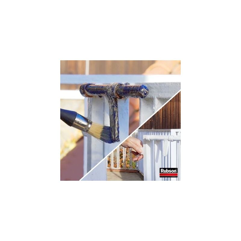 Rubson Frameto Stop-Rouille, Traitement antirouille noir pour intérieur et extérieur, Convertisseur de rouille à effet immédiat, peut être peint, 500 ml 4
