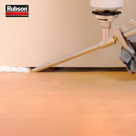 RUBSON Mousse Expansive ENERGIE Pistolable - Adhérence multi-support & Recouvrable -  Gris clair - Aérosol 750ml