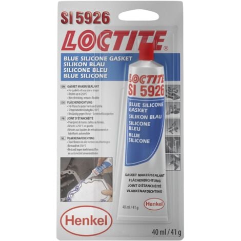 Loctite SI 5926 - Silicone bleu pour joint d'étanchéité moteur, pate à joint moteur, pate à joint carter - tube 40 ml