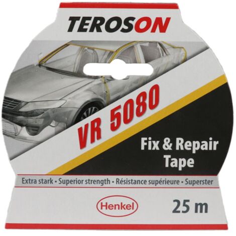 TEROSON VR 5080 - Adhésif de réparation automobile, adhésif extra fort étanche pour voiture - coloris gris - 50 mmx 50 M