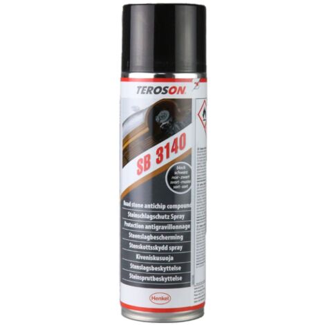 TEROSON SB 3140 - Protection antigravillonage- revêtement de protection pour voiture- spray 500 ml- coloris noir