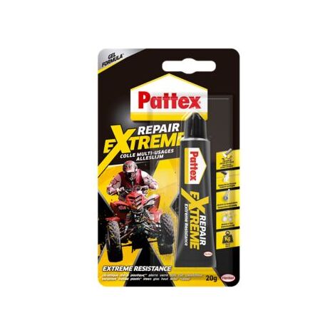 Pattex 100% Repair Extreme - Colle multi-matériaux ultra résistante en gel - Tube 20 g
