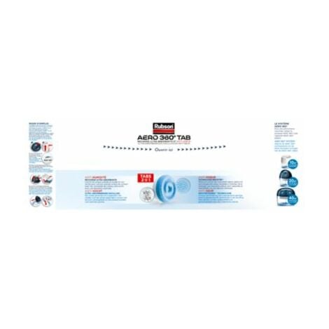 Rubson AERO 360° 6 Recharges en tabsde 450 g neutres pour absorbeur d'humidité, recharges pour déshumidificateurs AERO 360° ultra absorbantes et anti odeurs