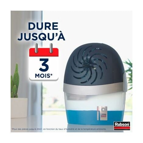Rubson AERO 360° 6 Recharges en tabsde 450 g neutres pour absorbeur d'humidité, recharges pour déshumidificateurs AERO 360° ultra absorbantes et anti odeurs