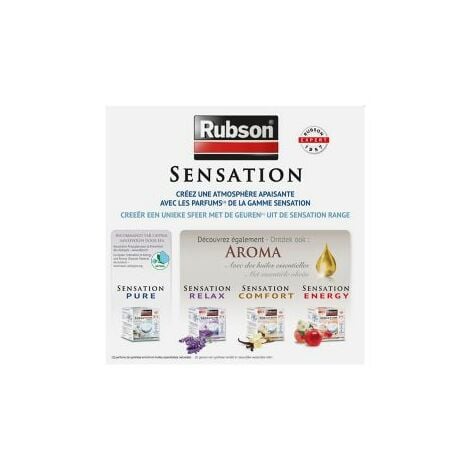 Rubson - Pack de 2 - Rubson - Recharge Sensation 3En1 Aroma Relax Lavande  Lot De 2 Recharges