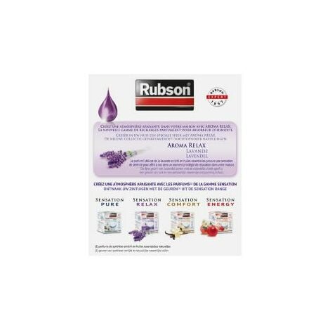 Rubson - Pack de 2 - Rubson - Recharge Sensation 3En1 Aroma Relax Lavande  Lot De 2 Recharges