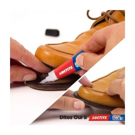 Loctite Super Glue-3 Original, colle forte et résistante de haute qualité, colle liquide tous matériaux, colle transparente à séchage rapide, 2 tubes 3 g