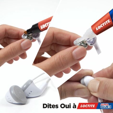2 TUBES Super Glue 3 Loctite - Colle Extra-forte Universelle 2 x 3g