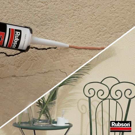 Rubson FT 101 Tuile, Mastic polymère de haute qualité pour joints, fissures, collages, Mastic étanche pour intérieur & extérieur, Mastic multi-matériaux, cartouche de 280 ml