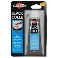 Colle carrosserie noire 80 ml – Résistance -20° à +80° – Sèche en 10 min – Pour tuning et réparation carrosserie – Blackson